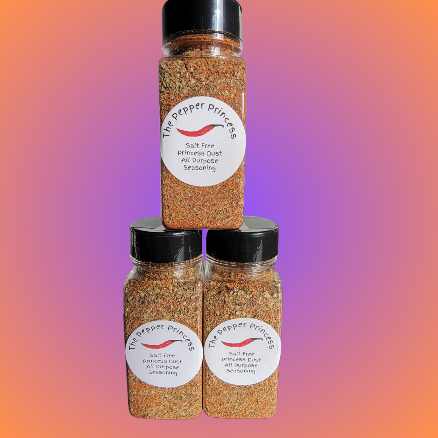 Salt-Free Princess Dust All-Purpose Seasoning – Gluten-Free Herb & Spice Blend for Meats, Veggies & More (5.5 oz Shaker)