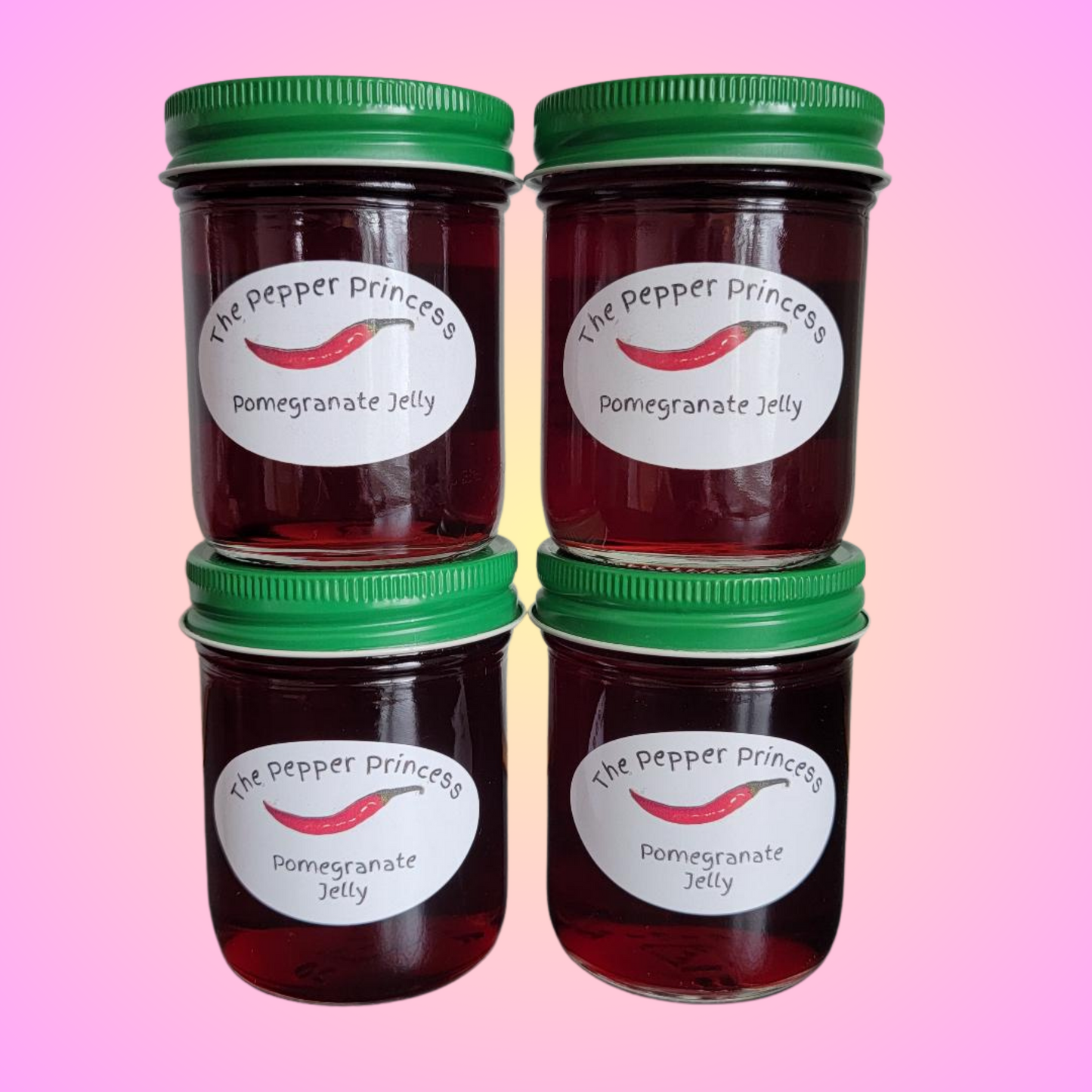Pomegranate Jelly 4 or 6 Pack Bundle w/ Free Shipping