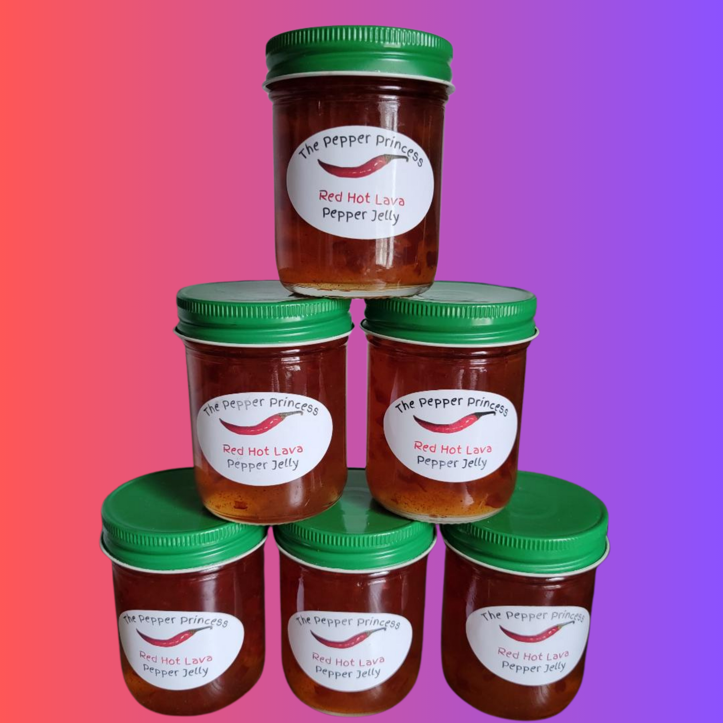Red Hot Lava Pepper Jelly 4 or 6 Pack Bundle w/Free Shipping