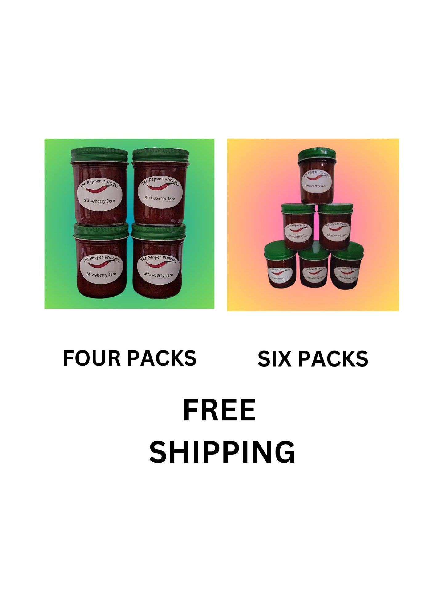 Strawberry Jam 4 or 6 Pack Bundle w/ Free Shipping