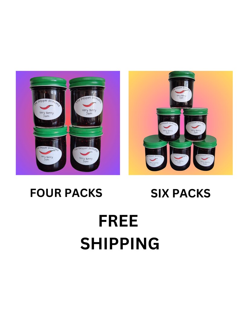 Very Berry Jam 4 or 6 Pack Bundle w/Free Shipping