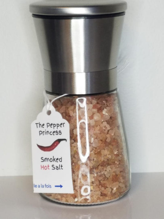 Salt Grinder with our (Coarse) Smoked Hot Salt