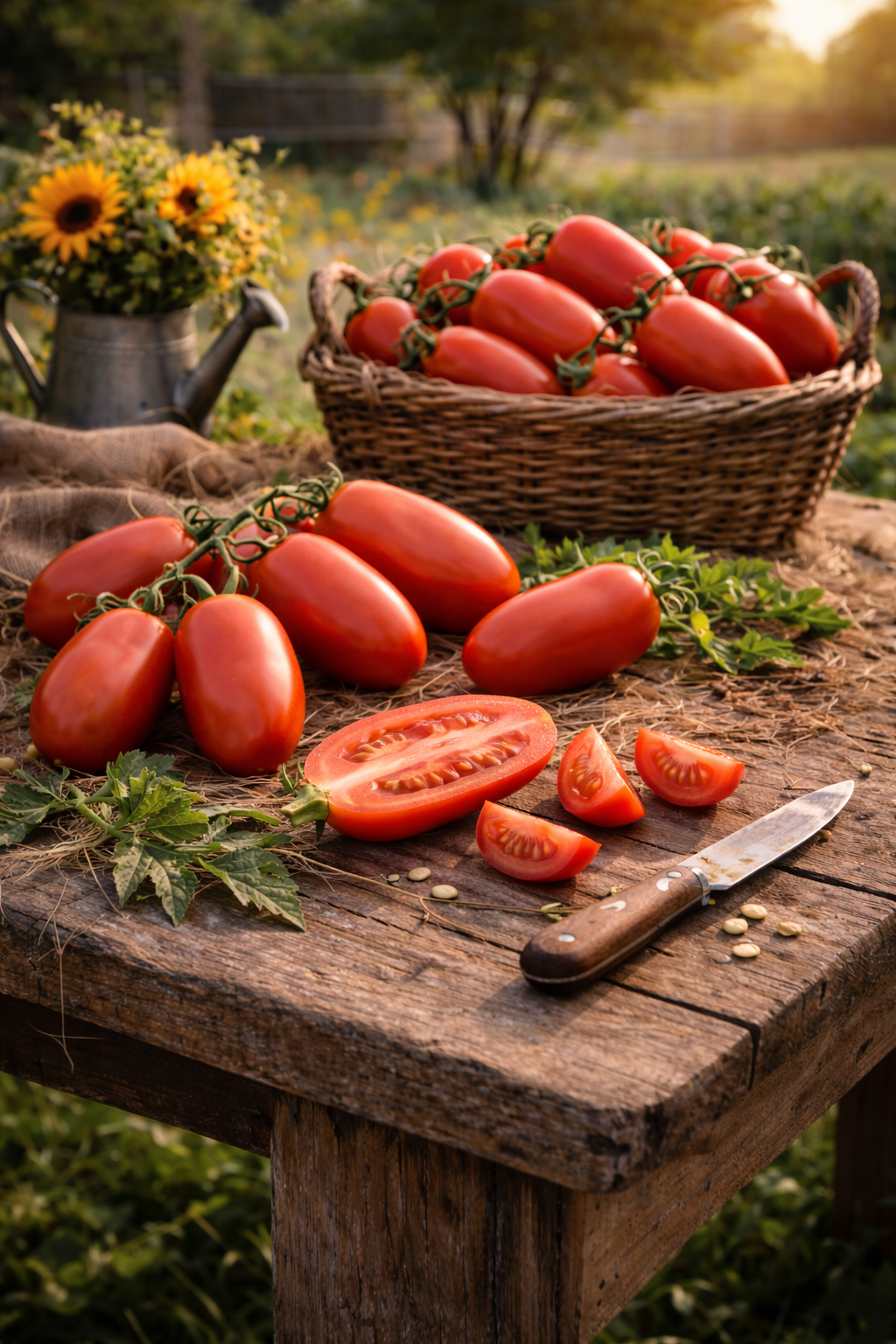 San Marzano Tomato Seeds – Solanum lycopersicum – Heirloom Paste Tomato – Free Shipping