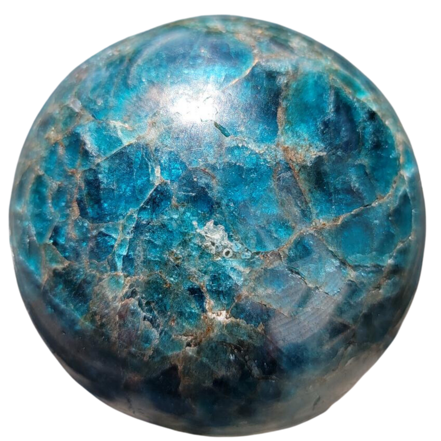 Gorgeous Apatite Sphere 993g/32.9oz