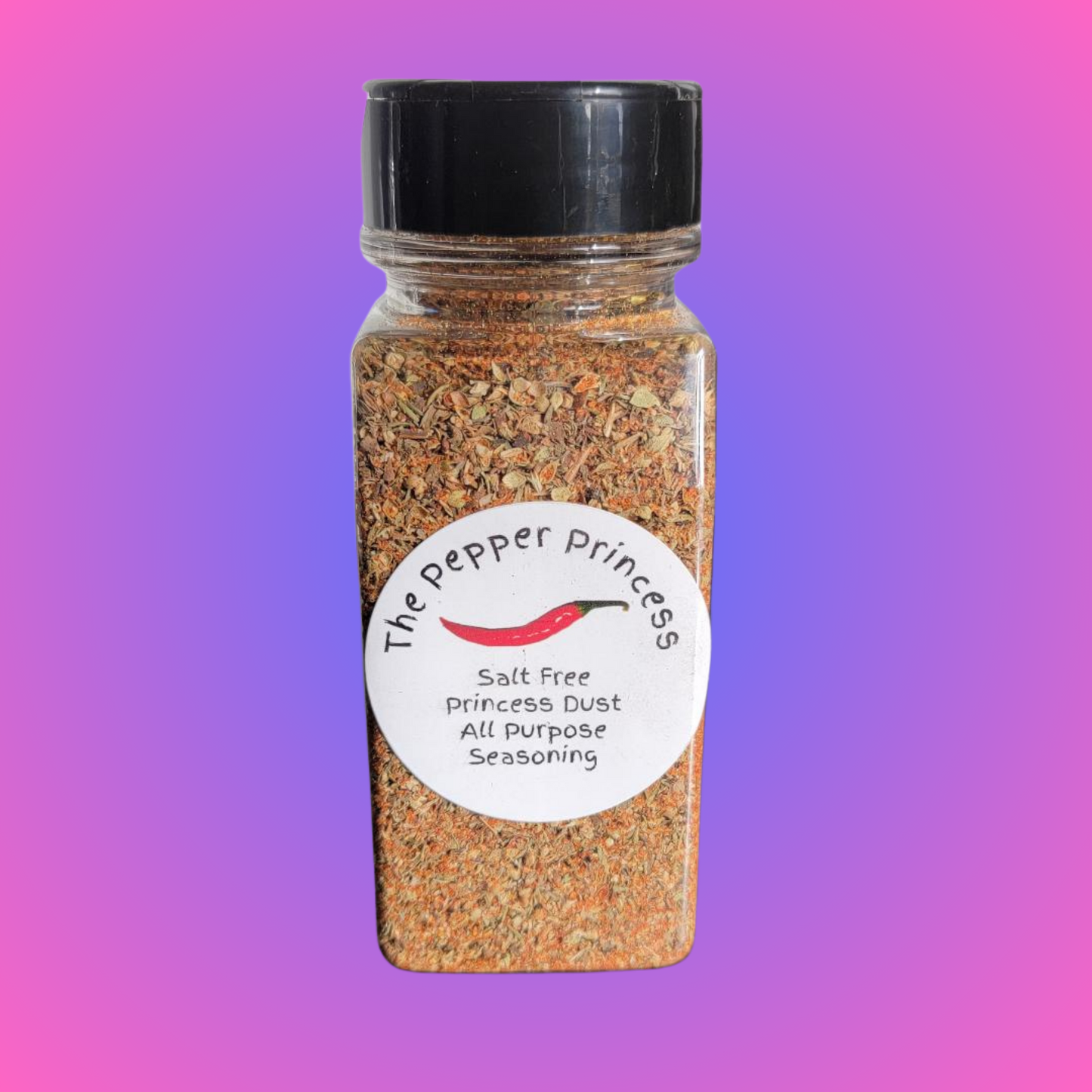 Salt-Free Princess Dust All-Purpose Seasoning – Gluten-Free Herb & Spice Blend for Meats, Veggies & More (5.5 oz Shaker)