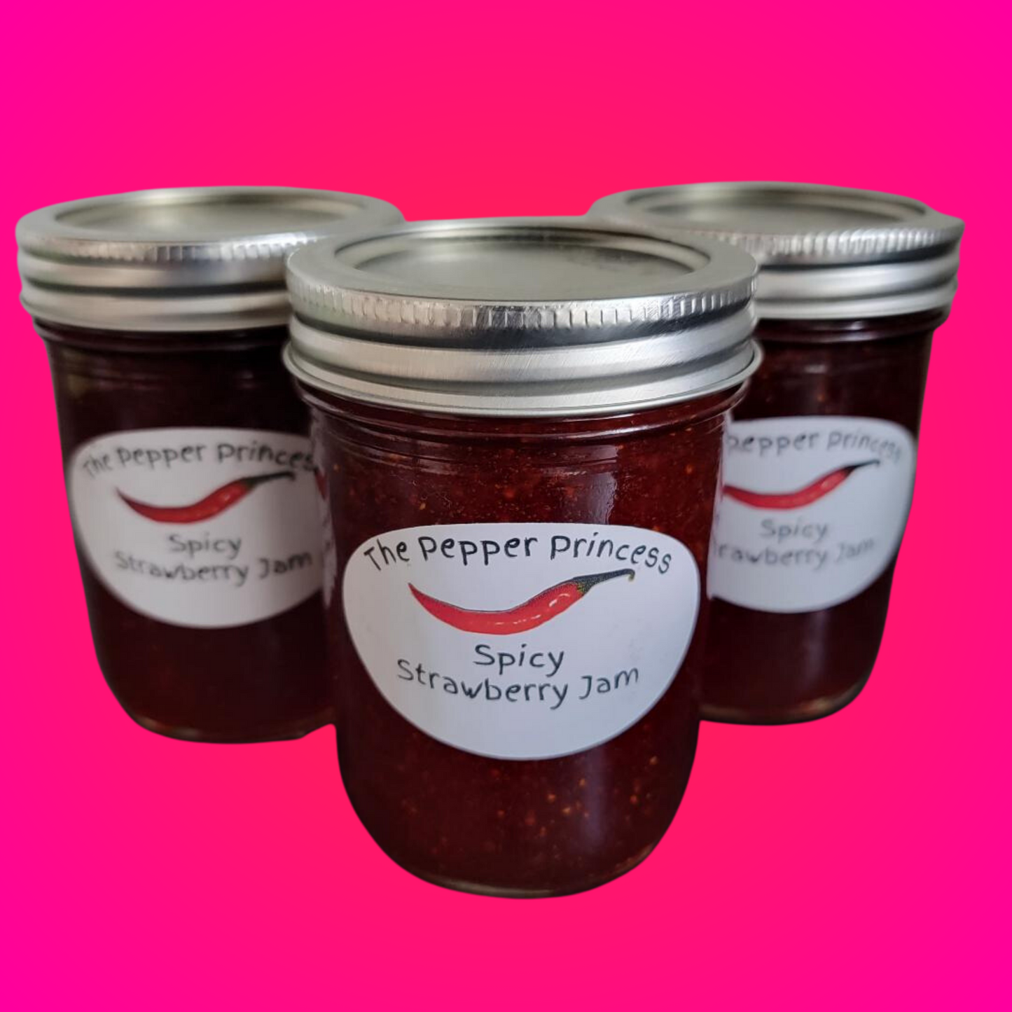 Spicy Strawberry Jam 3 Jar Bundle