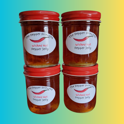 Wicked Hot Pepper Jelly 4 or 6 Pack Bundle w/Free Shipping