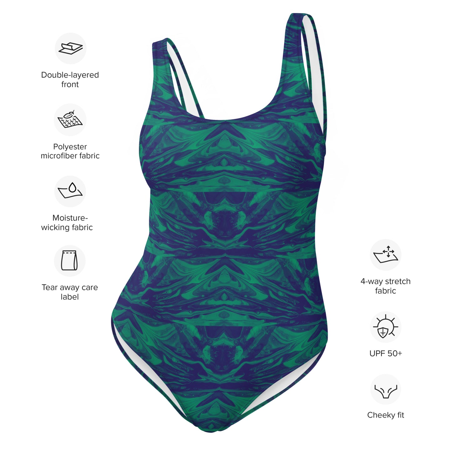 Sea Green One Piece Bathing Suit