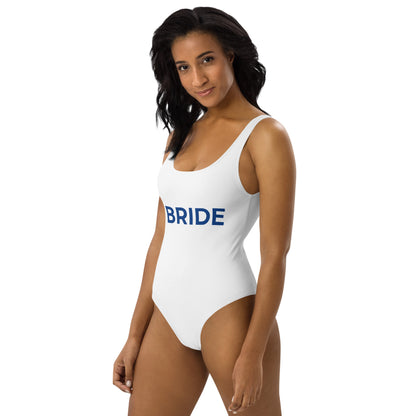 BRIDE One Piece White Swimsuit