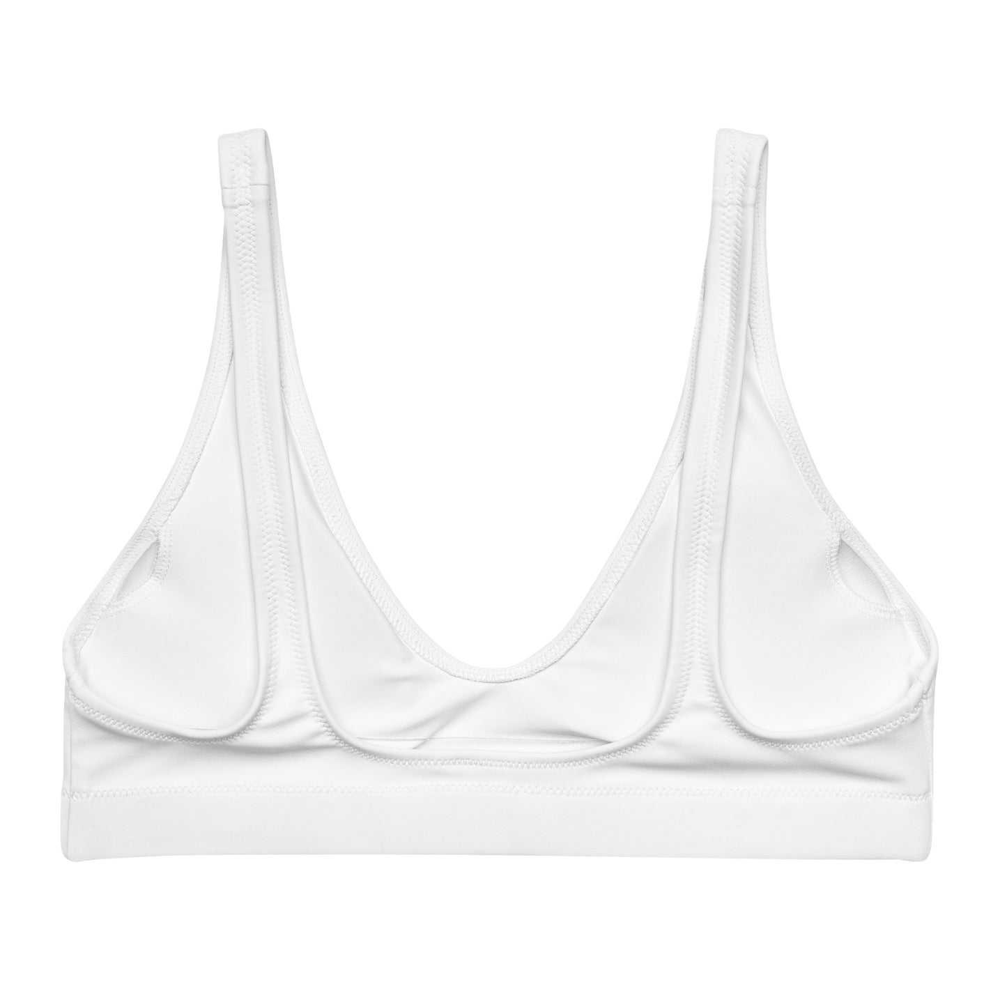 White Recycled Padded Bikini Top