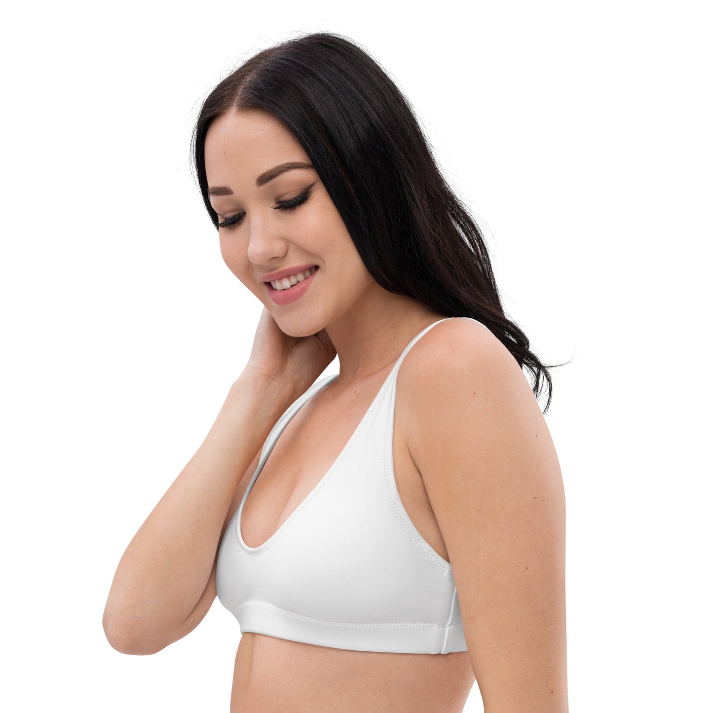 White Recycled Padded Bikini Top