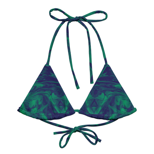 Sea Green String Bikini Top