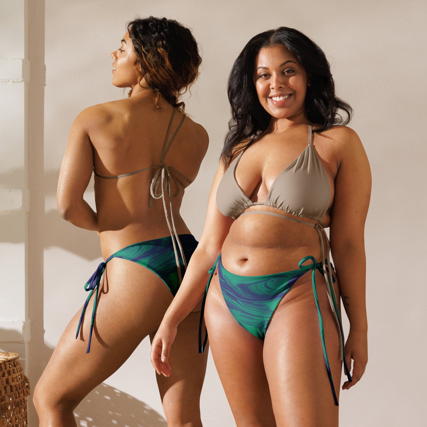 Sea Green String Bikini Bottoms