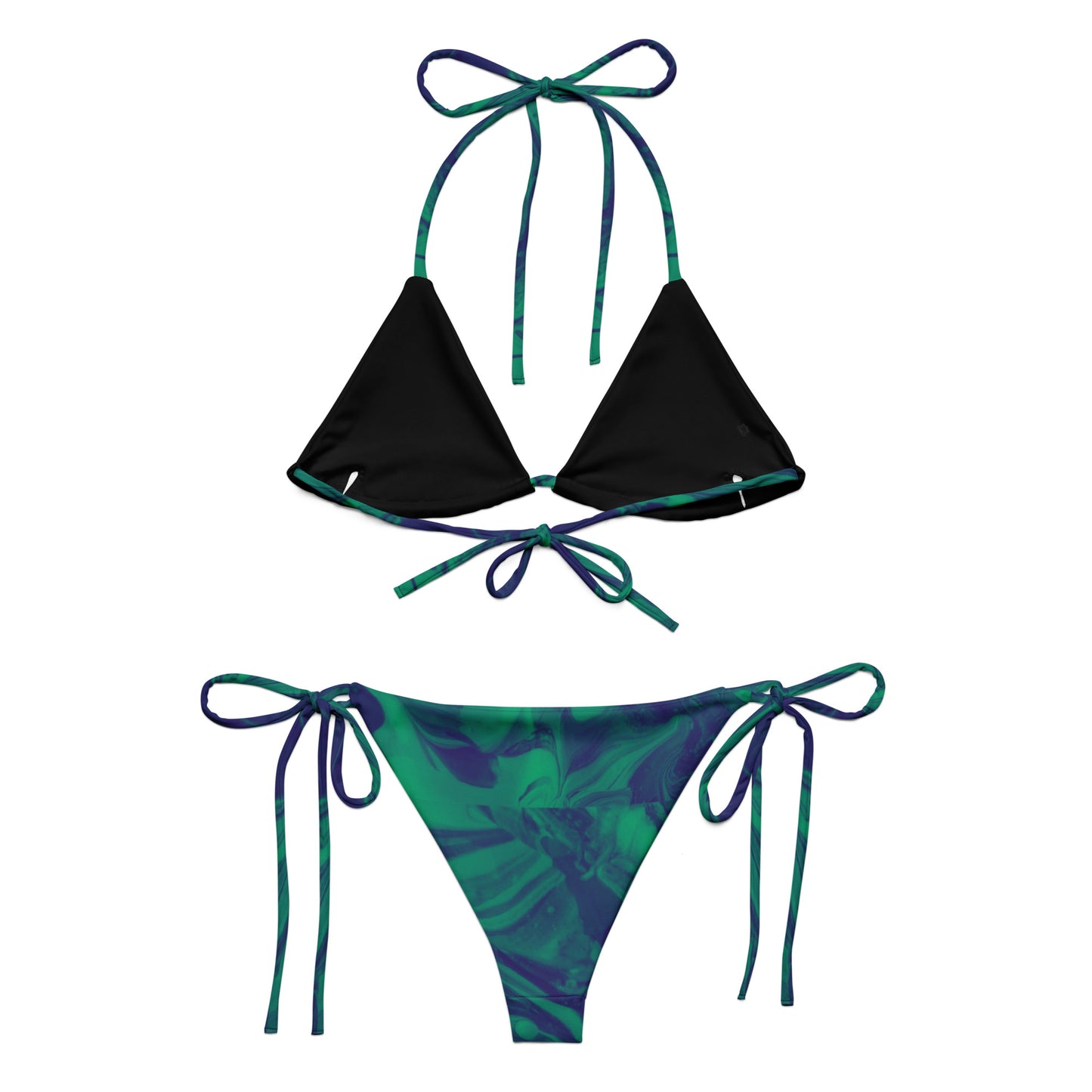 Sea Green String Bikini Set
