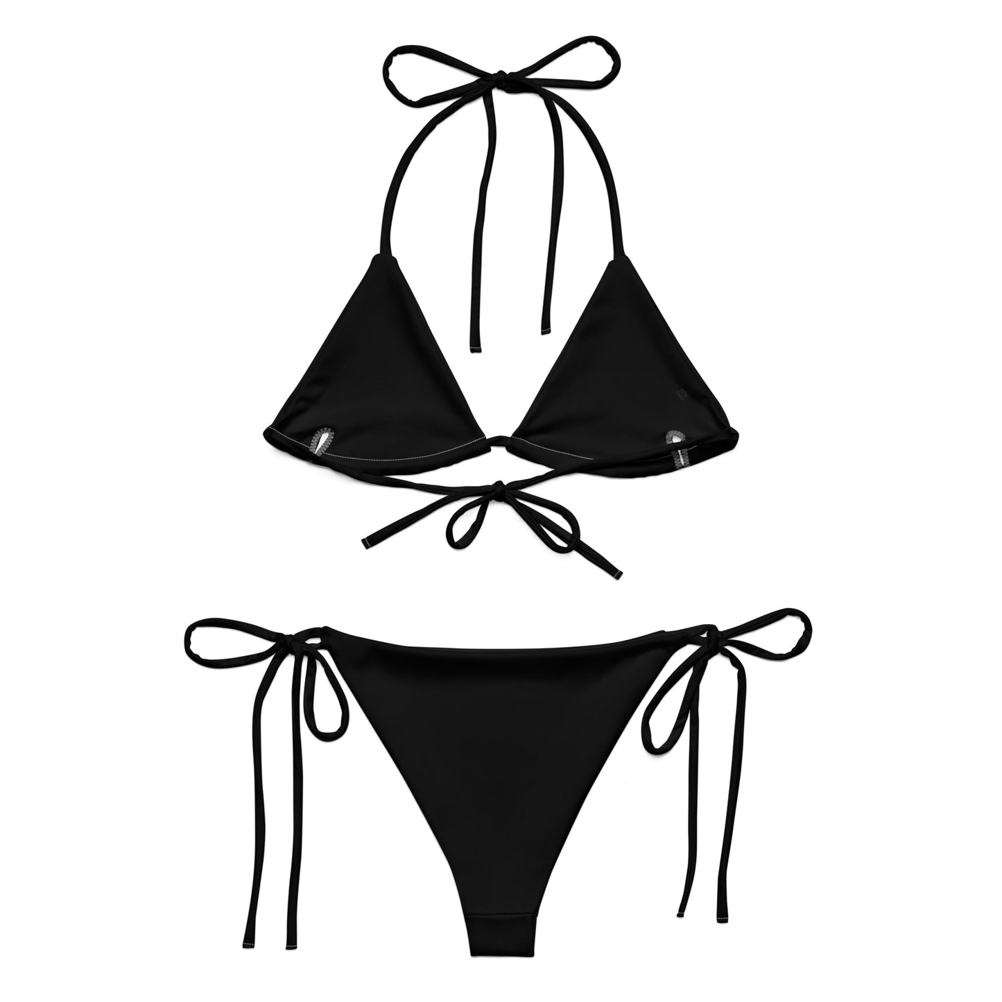 Black Recycled String Bikini
