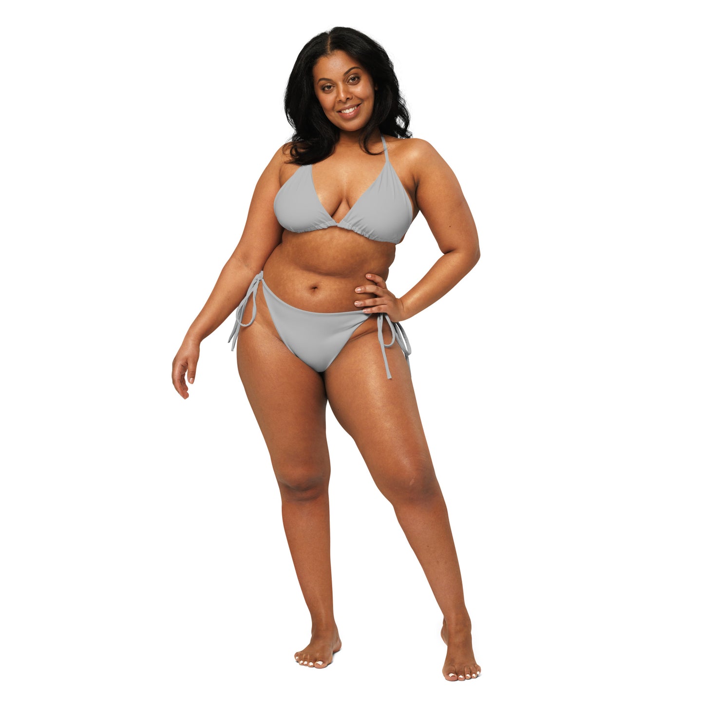 Light Grey Recycled String Bikini