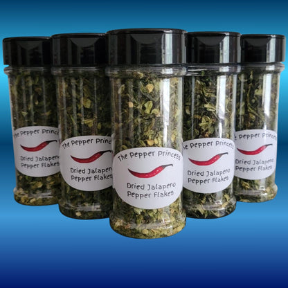 Dried Jalapeño Pepper Flakes – Bold Heat and Zesty Flavor for Cooking, Topping, and Spicing Up Every Dish! YUM!