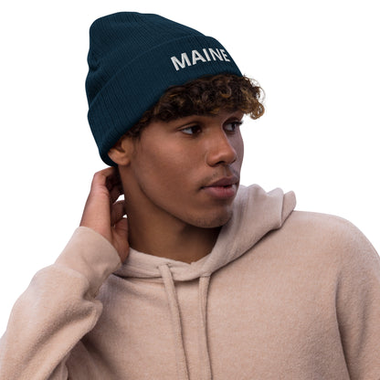 Maine Ribbed Knit Beanie