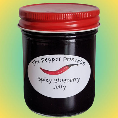 Spicy Blueberry Jelly – Wild Maine Blueberries, Sweet & Spicy Pepper Jelly (8 oz)