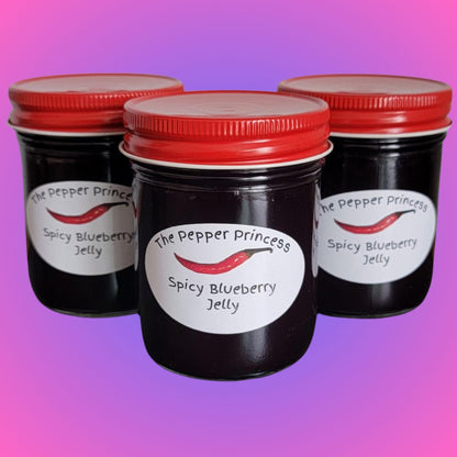 Spicy Blueberry Jelly – Wild Maine Blueberries, Sweet & Spicy Pepper Jelly (8 oz)